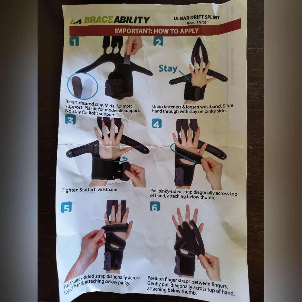 Arthritis Ulnar Deviation Splints -Rt/Lt - Picture 4 of 4